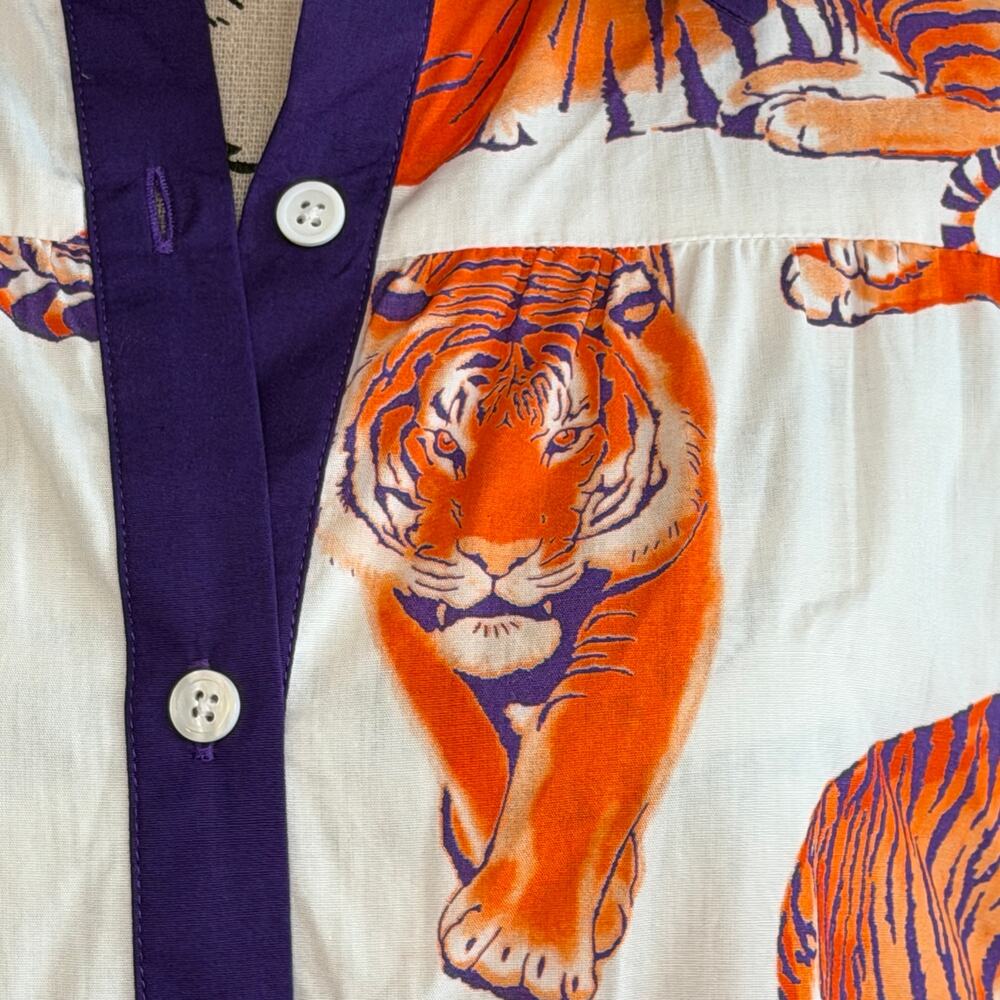 Stewart Simmons Clemson Tigers Poplin Summer Tank Dress Women’s size L - Picture 3 of 8